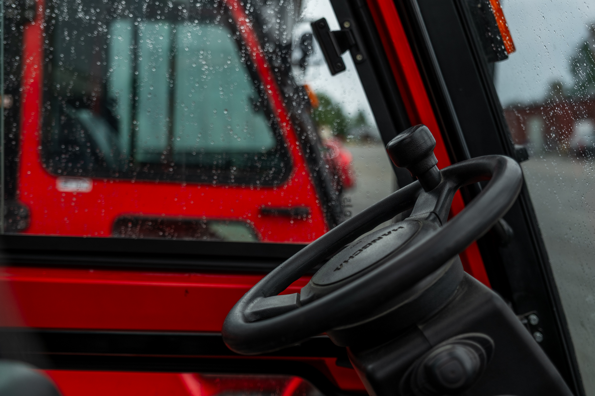 Motviktstruck framifrån i STN:s truckflotta